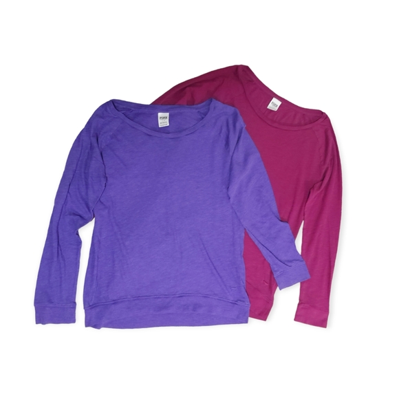 PINK Victoria's Secret Tops - PINK Long Sleeve Lightweight Tees, L